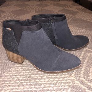 Toms Forged Iron Gray Loren Booties